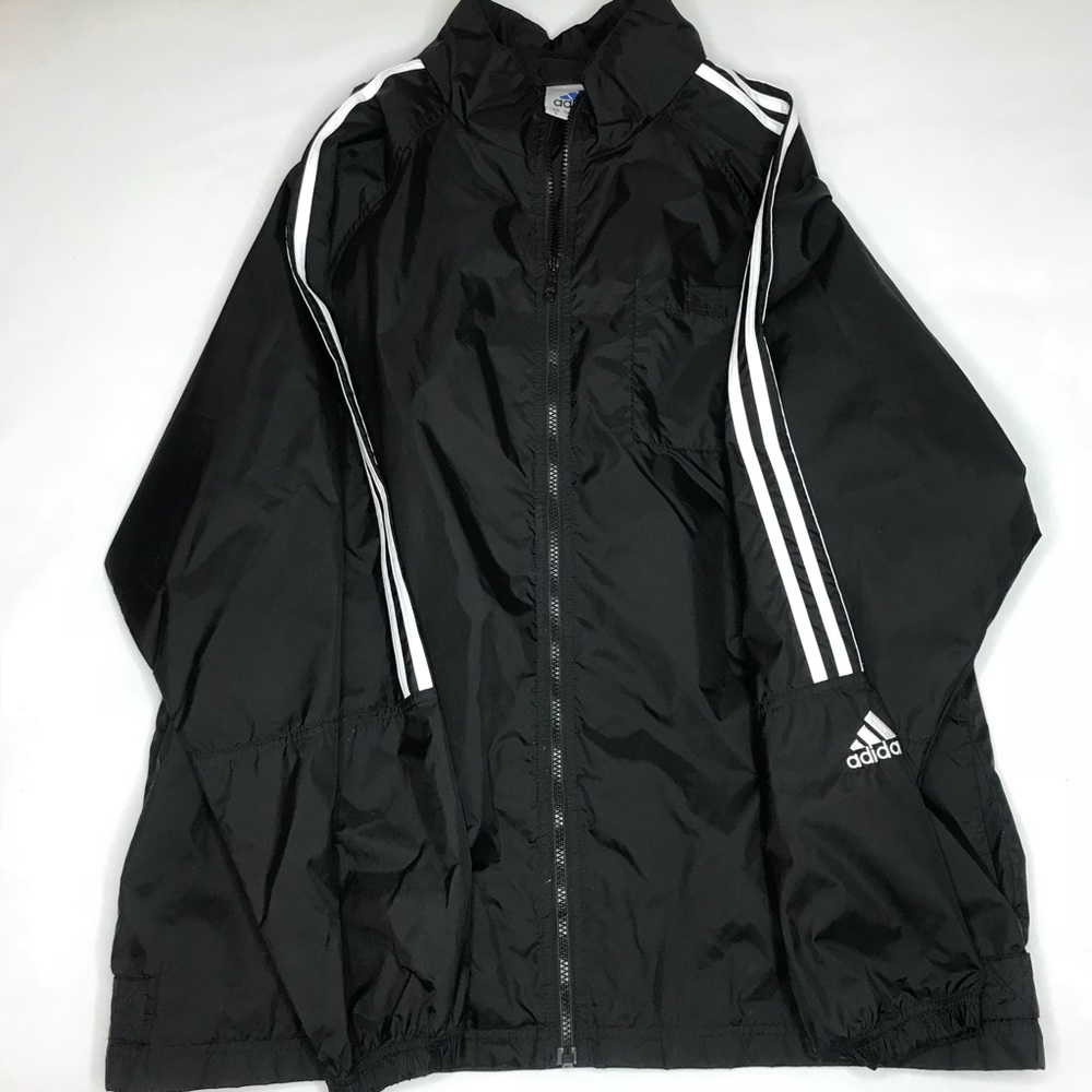 Adidas windbreaker with hoodie